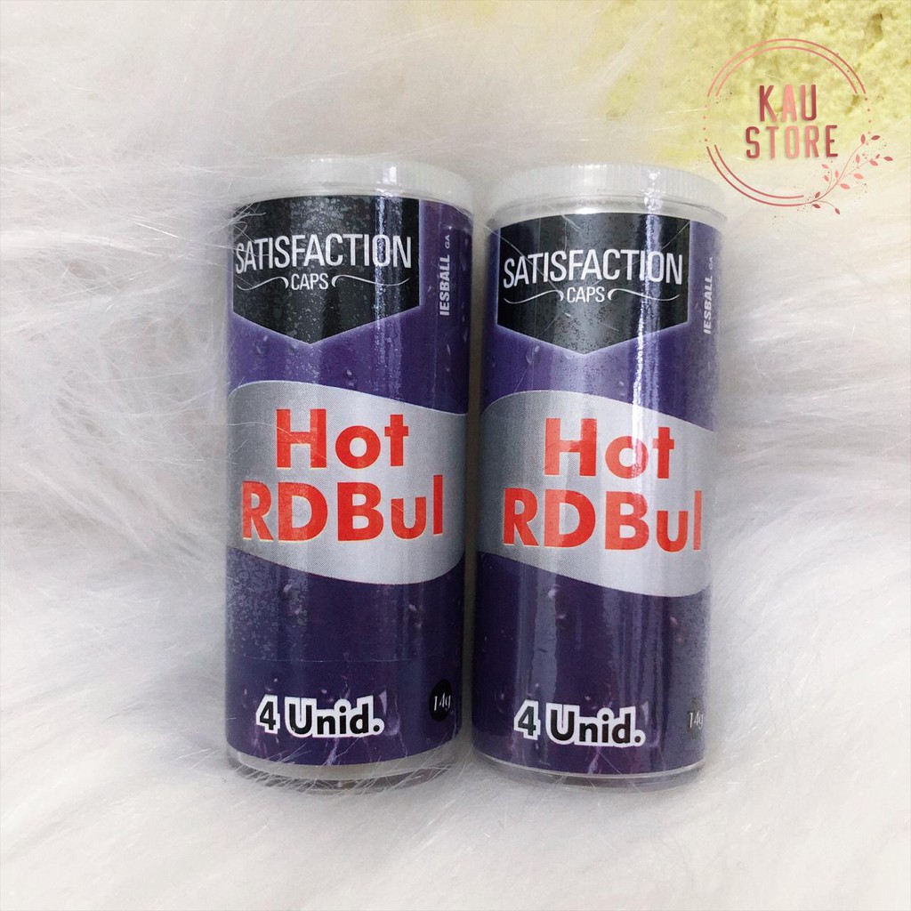 Hot Red Bull Boinhas Adultocom Oleo Beijavel Para Massagem Corporal Com 4 Unidades Satisfaction Caps Shopee Brasil