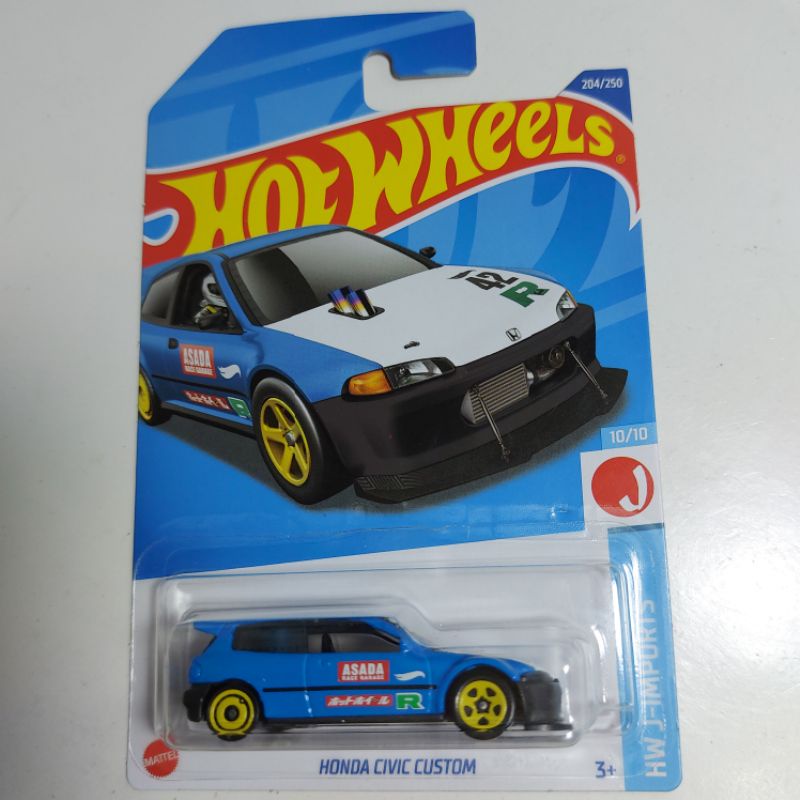 Honda Civic Custom Hw J-Imports 10/10 Hot Wheels 2022 Lote M - HCT11