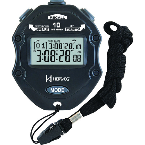  Cronômetro De Mão Digital Grande Preto Herweg 8911-034