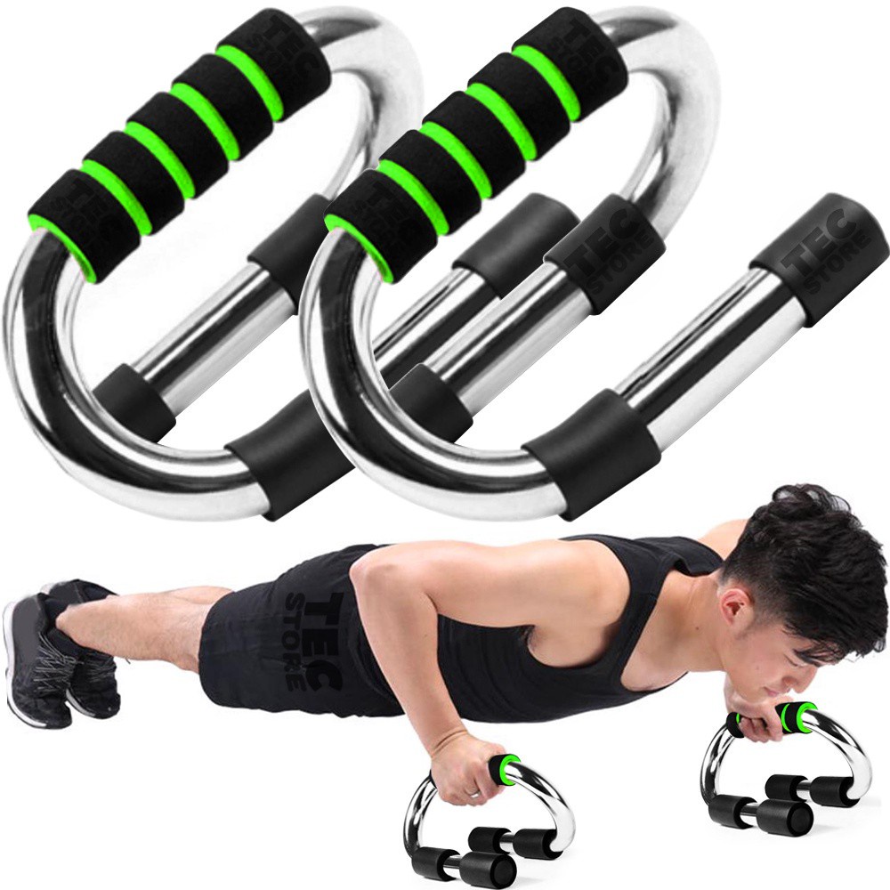 Apoio Flexão Par Academia Fit Saude Exercicios Suporte Fixo