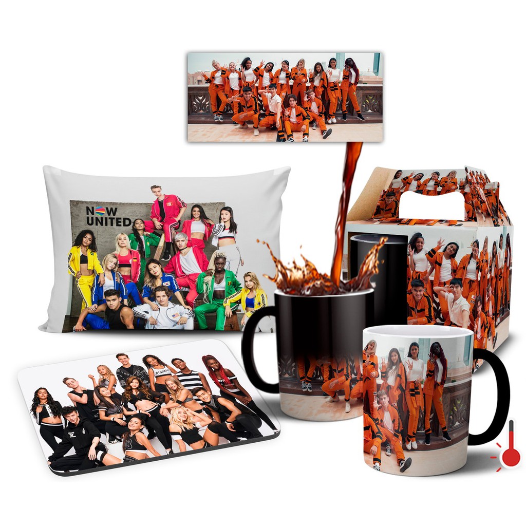 Caneca Mágica + Kit Personalizado Grupo Now United - Mod 004