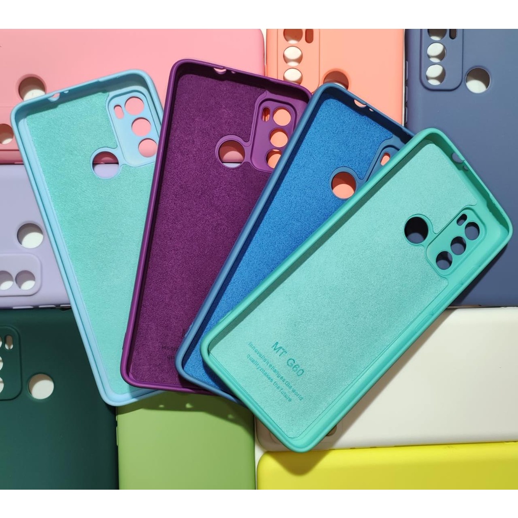 Capa Motorola G60 / G40 Fusion Silicone com Proteção de Câmera Interior Aveludado Macia TPU Premium