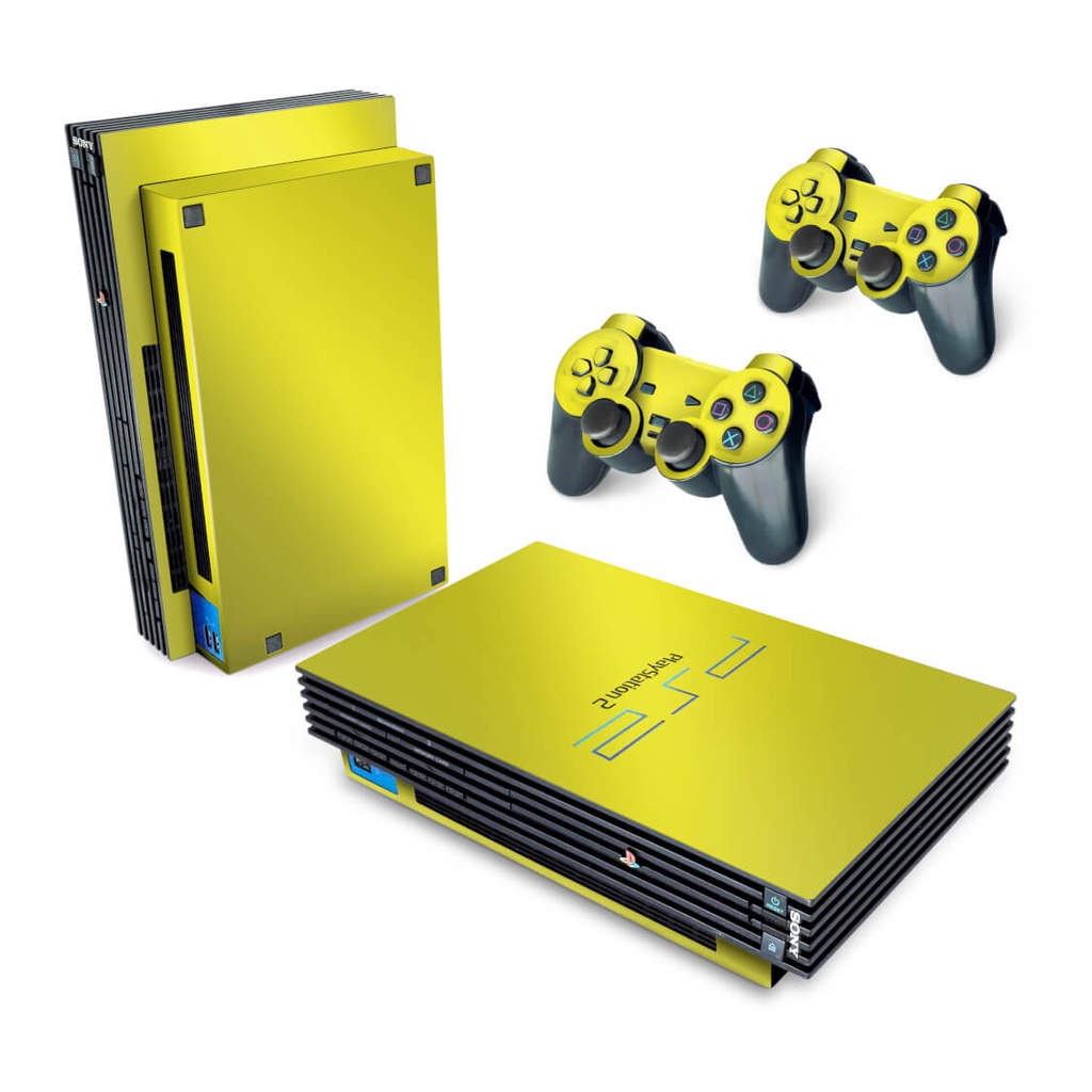 Skin PS2 Fat Adesivo - Amarelo