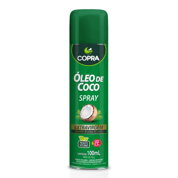 Óleo de coco Extra Virgem Spray 100ml - Copra em Oferta na Shopee
