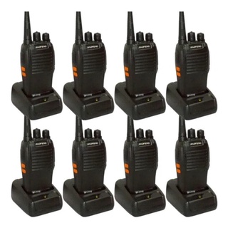 Kit 8 Radio Comunicador Walktalk 16 canais 12km Baofeng BF-777S Com Fone