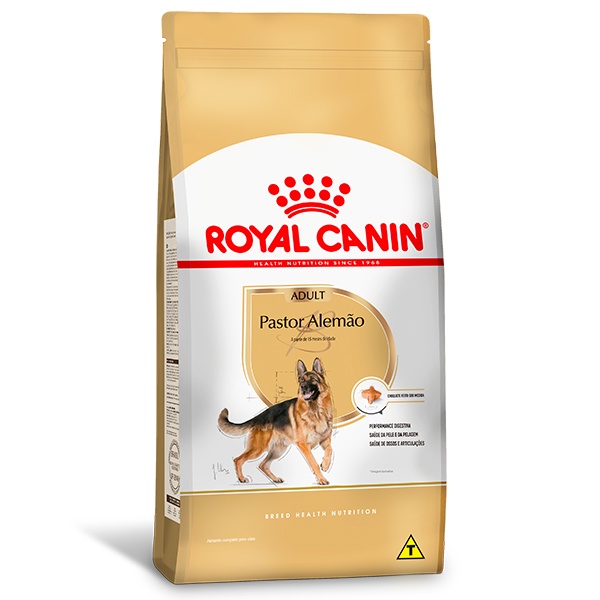 Ração Royal Canin para Cães Adultos da Raça Pastor Alemão - 12Kg