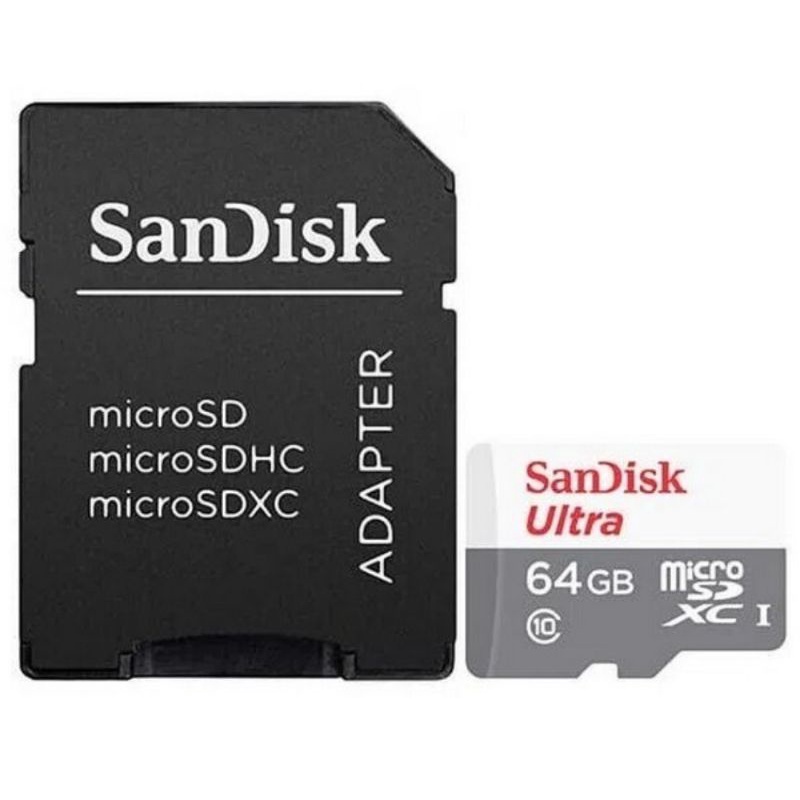 Cartão de Memória MicroSD Sandisk 64GB TransFlash