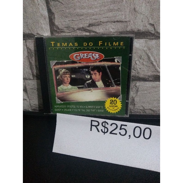 CD trilha sonora cover do filme Grease