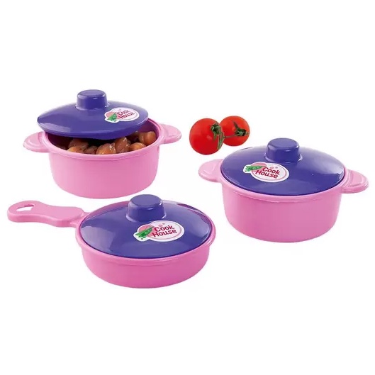 Kit Panelinhas com 3 Peças Brinquedo Infantil Faz de conta