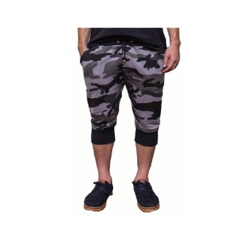 Bermuda Jogging Jogger Moletom Masculina - Camuflado