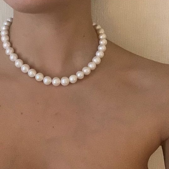 Colar Choker de Pérola / COLAR UNISSEX DE PÉROLA  / Colar de Pérola / Gargantilha de Pérolas / Colar de Pérolas Lindíssimo/ Colar Para Todas As Idades / Peça Já O Seu! / Envio Imediato.