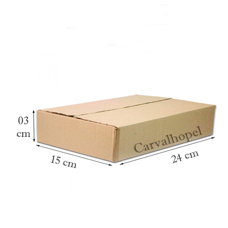 50 Caixas de papelão Maleta C24xL15xA03