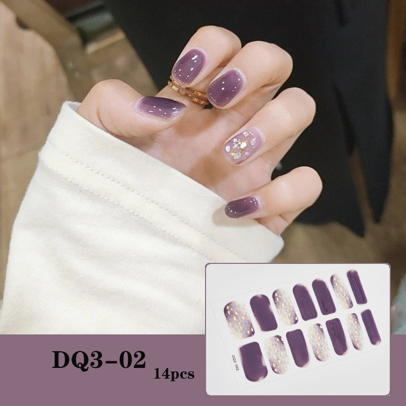 Adesivos de unhas bronzeadores a laser 3D japoneses de cor à prova d 'água adesivos de unhas cortáveis — imagem 2 de 2