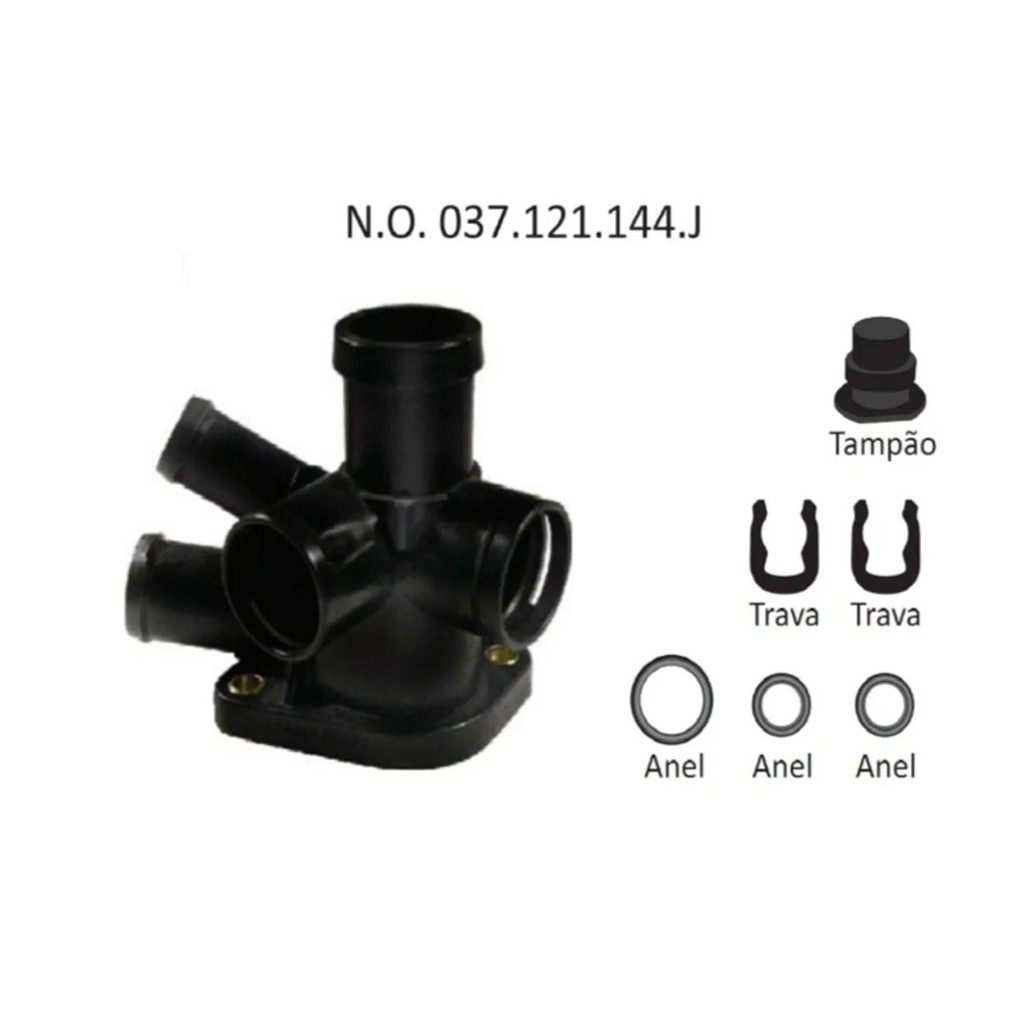 Flange Fluxo Agua Golf 96 A 98/ Polo Classic 00/. Automatico
