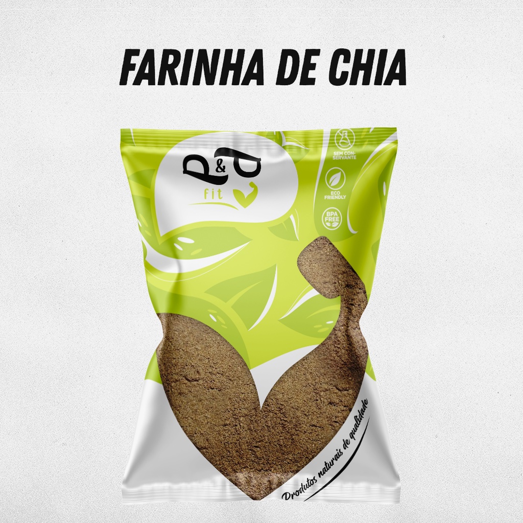 Farinha De Chia 100%puro Natural 250g - P&p Fit