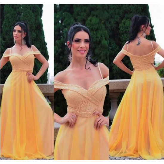 vestido dourado para festa de casamento