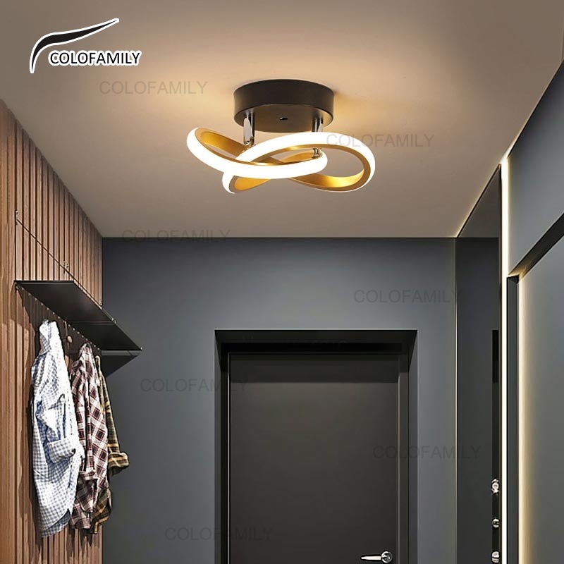 (3 cores em 1 luz) Luminária De Teto Led Decoracao Minimalista Moderna Pendente Lustre Plafon
