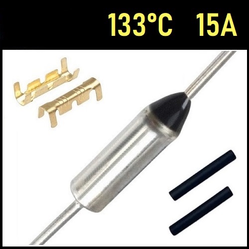 1 Fusível Térmico 15A 133C 133°C 133 Graus TF133 250V Soprador Gamma