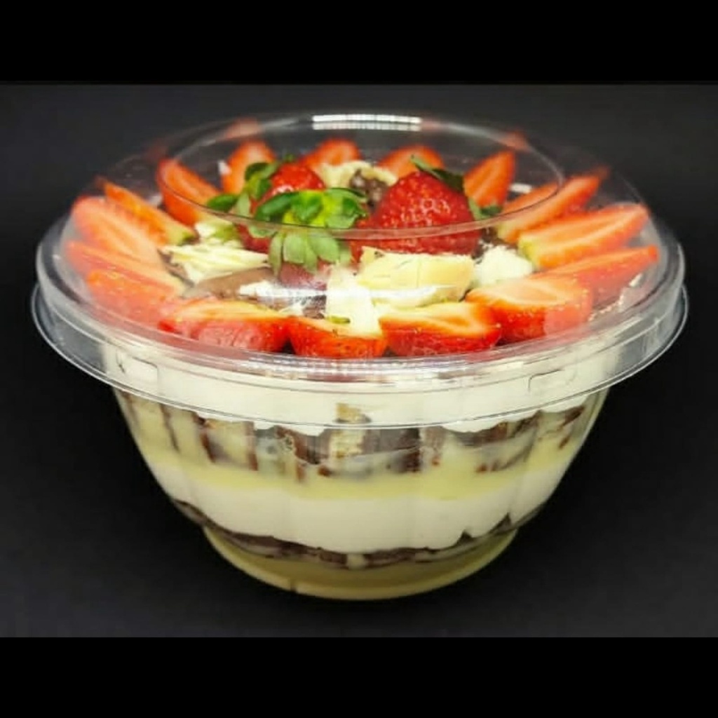 10 un Pote Alto 1400ml com Tampa G683 Mousses Bolos Pavês Sobremesas Saladas Galvanotek Premium Super Resistente
