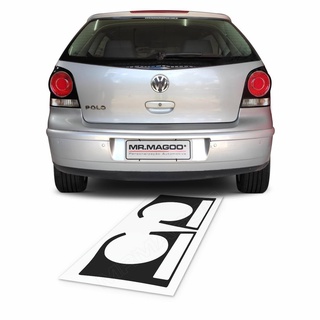 Máscara Adesivo Black Piano POLO HATCH 2007 2008 2009 2010 2011 Moldura Lanterna Acessórios para Carro