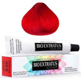 Coloração Bio Extratus 8.66 Louro Claro Vermelho Intenso