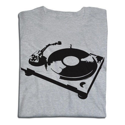 Camiseta Dj Pick-up Vinil Toca Discos Camisa Vinyl