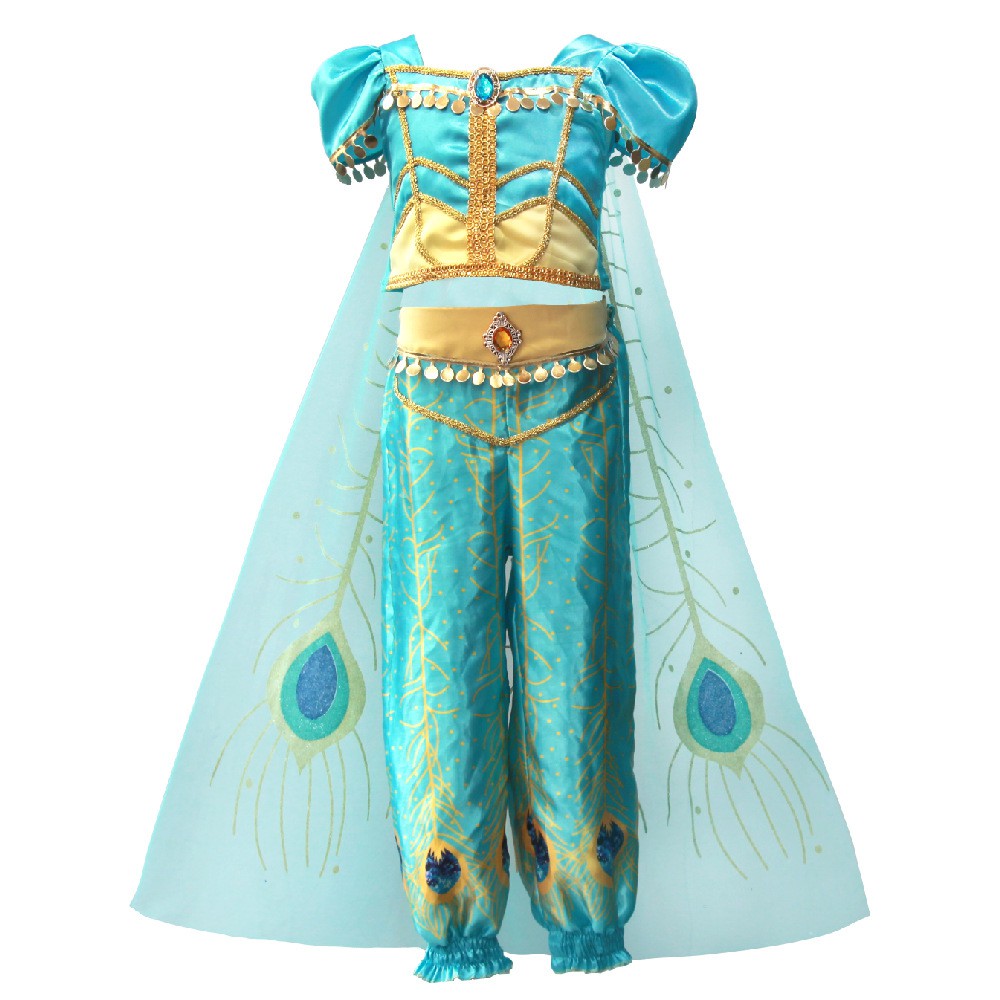 Aladdin Jasmine Princesa Traje Cosplay Dança Roupas Lâmpada Meninas Vestido  De Dança | Aladdin Dance Dress Girls Dance Clothes Lamp Jasmine Princess  Cosplay Costume | Shopee Brasil