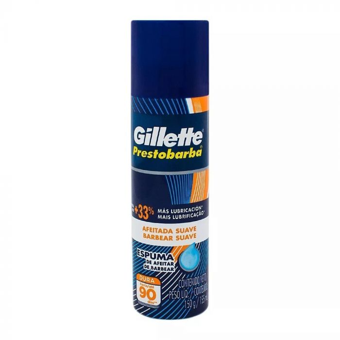 Espuma de Barbear Gillete Prestobarba para Peles Normais 150g - Gillette