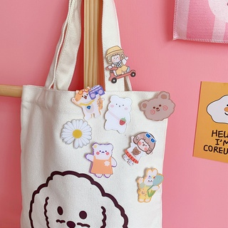 10 Broches De Acrílico Com Pingente De Ursos/Japonês/Acessórios Para Roupas