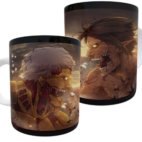 Caneca personalizada Attack on Titan Titã de ataque x Titã encouraçado - Shingeki no Kyojin ataque ao titã modelo 6