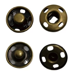 Colchete de Pressão Latão Ouro Velho