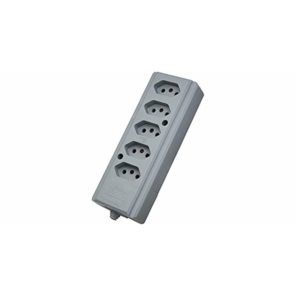 Tomada Barra Hercules 5 Tomadas 2P+T 10/20a Interneed - Home & Living