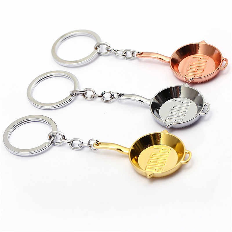 Chaveiro PUBG Frigideira Metal PlayerUnknown's Battlegrounds Game Gamer Colecionável