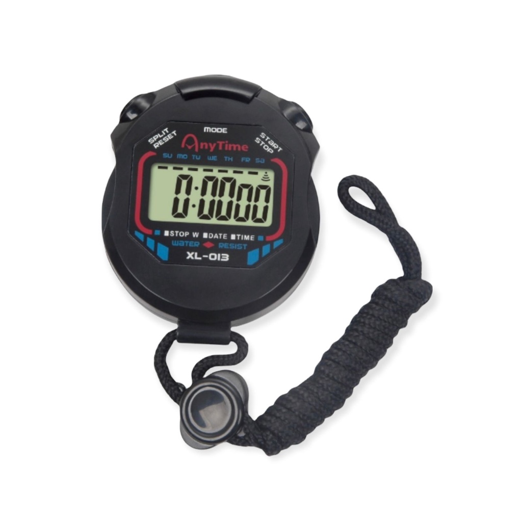 Cronômetro digital progressivo de mão bolso esportivo academia com alça RF