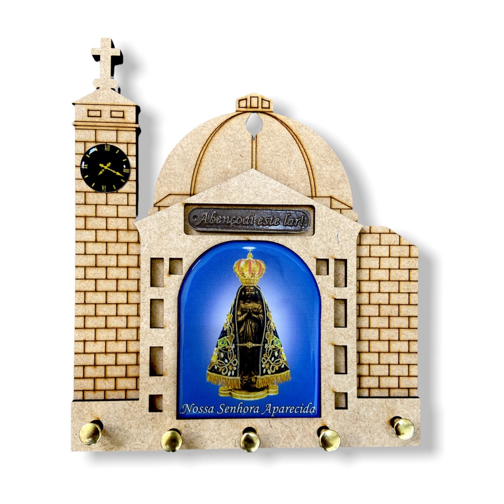 Porta Chave Nossa S. Aparecida Abençoai Este Lar Santuario