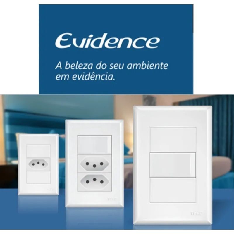 Conjunto Interruptores Tomadas FAME EVIDENCE em Oferta na Shopee