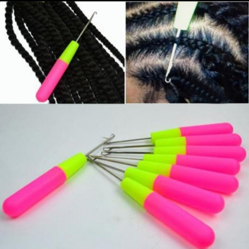 Kit 3 Agulha para Crochet Braids, Trança Twist, Mega Hair Apliques e ...