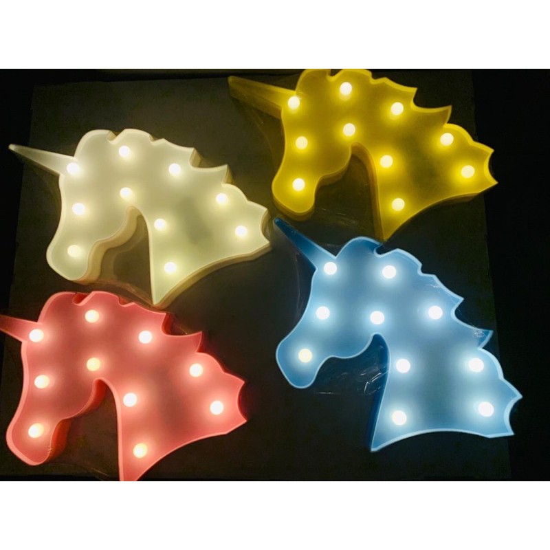Luminária Decorativo Em Vários Formatos De Led para Mesa Ou Parede Funciona Com Pilha