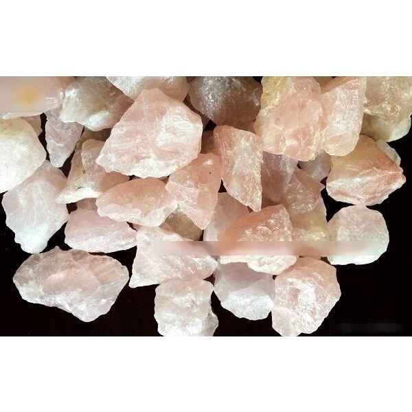 1kg Quartzo Rosa Cascalho em Bruto para Orgonite e Jardins