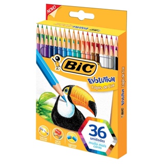 Lapis de Cor Bic Evolution Com 36 Unidades em Oferta na Shopee