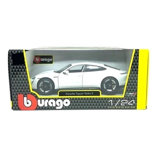 Burago 1/24 Scale Diecast #18-21098 - Porsche Taycan Turbo S - Blue