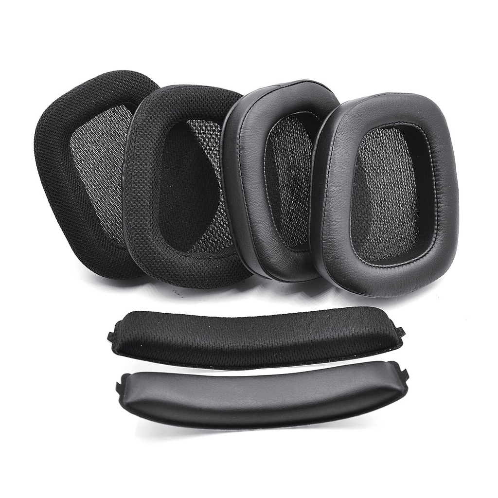 Almofadas De Ouvido De Substituição Para Logitech G633 G933 G633s G933s Fones Jogos Earpads De Espuma Kit De Fita De Cabeça