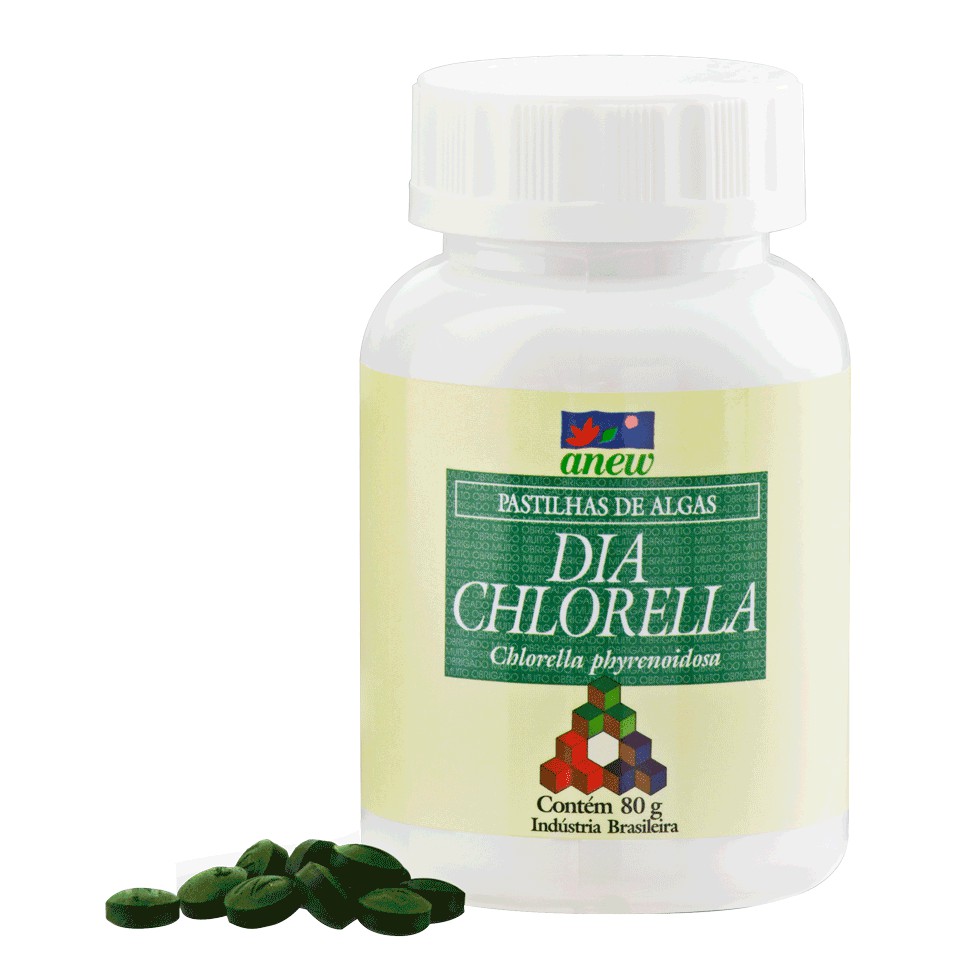 Dia Chlorella (200mg) 80g 400 Cápsulas - Anew + 10 sachês de floranew