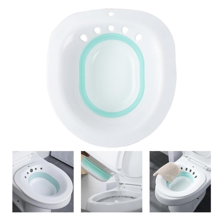 Bacia Banho de Assento de Hemorridas Alvio Banheira de Imerso para a Gravidez Mulheres Cuidados Pós Parto