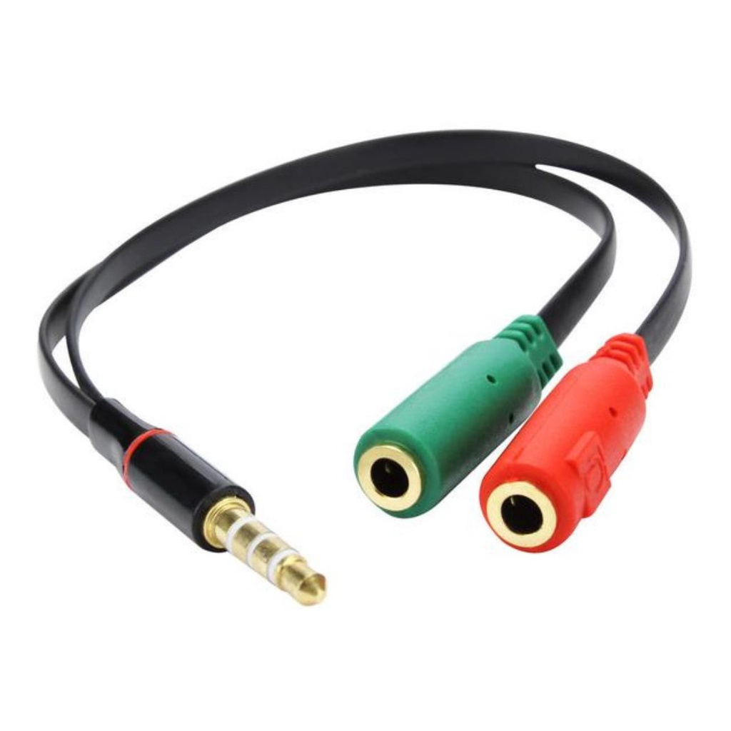 Cabo Adaptador P1/p2 Para P3 Fone Microfone Headset Celular REF:0B8M