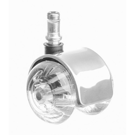(15pçs) Rodizio Roda Gel Capa Inox P/ Cadeira Escritorio