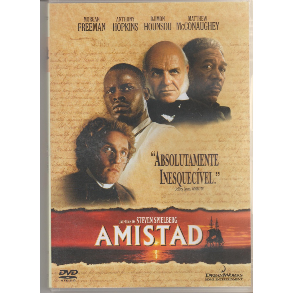 Dvd Amistad 1997 Morgan Freeman, Anthony Hopkins, Original