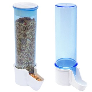 Kit Comedouro Automático de Sementes 120ml + Bebedouro Automático 100ml - Aves e Pássaros