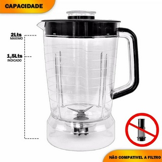 Copo Liquidificador Mondial Turbo Inox L1000 L-1000w Envio Imediato