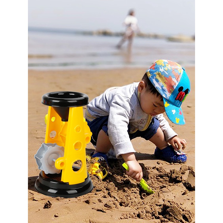 Conjunto de brinquedos de praia para crianças brincar com areia cavando ...